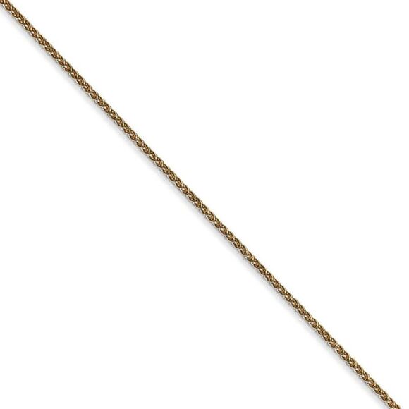 1.1mm 14k Yellow Gold Spiga Pendant Chain Necklace, 18 Inch - Picture 1 of 8